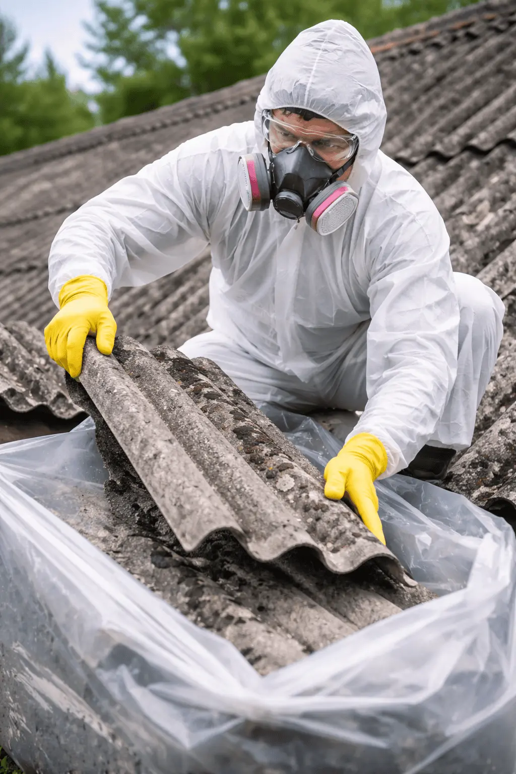Licensed asbestos removal work