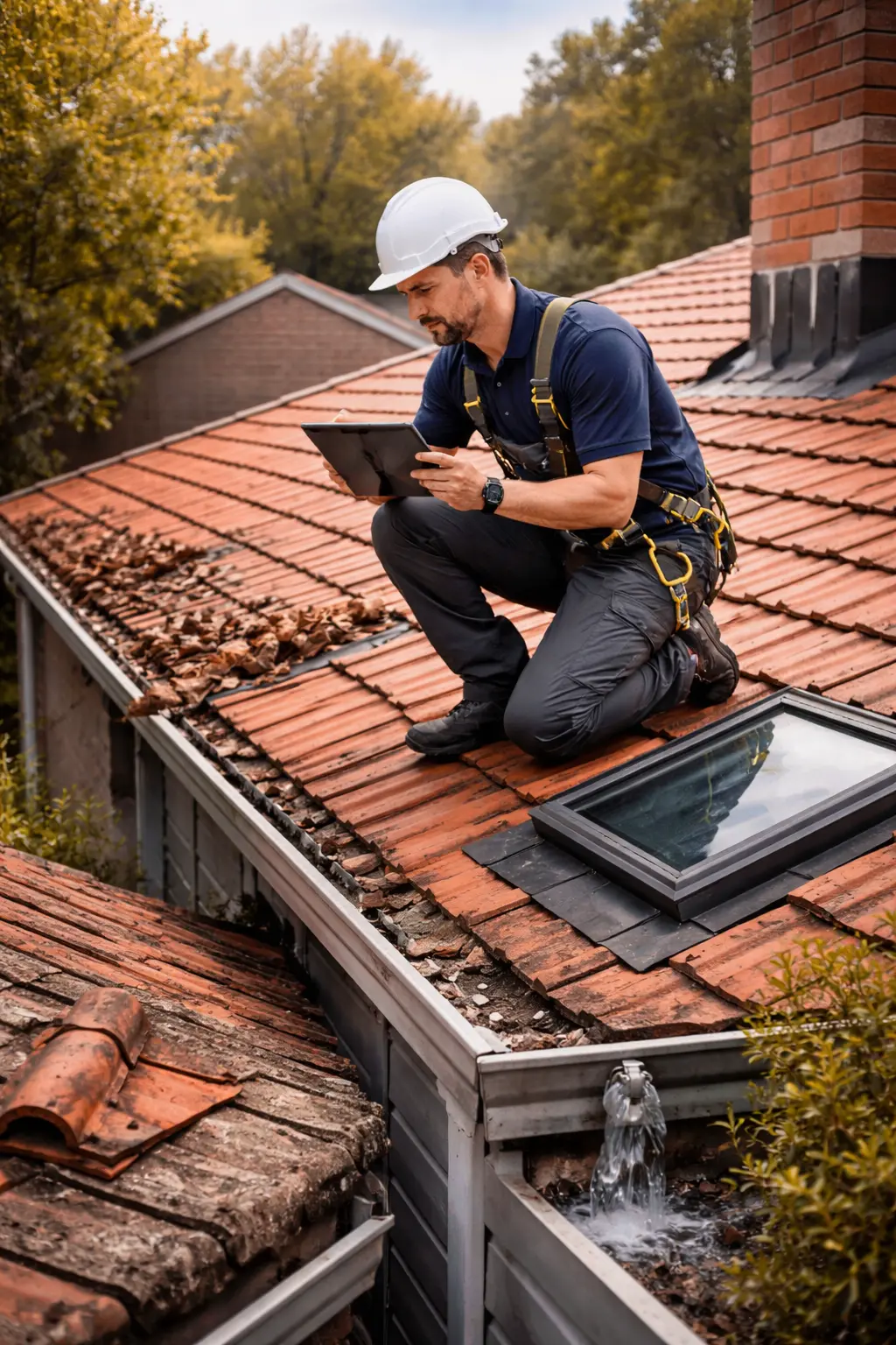 Professional roof inspection