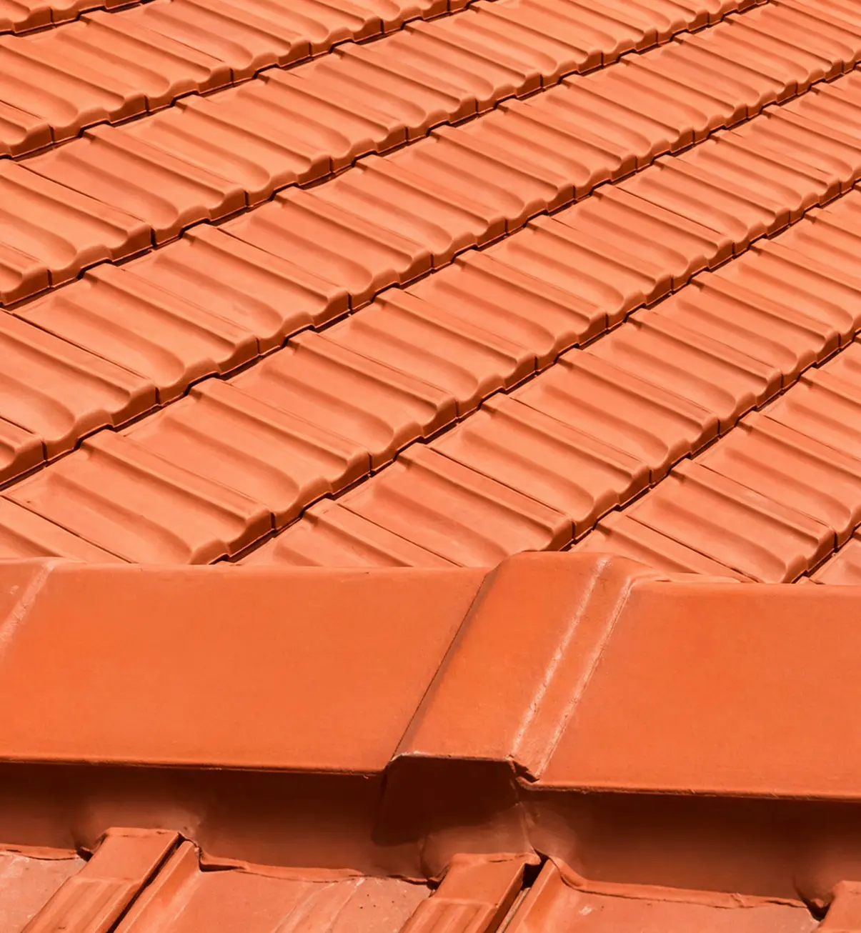 Tile roofing system on residential structure