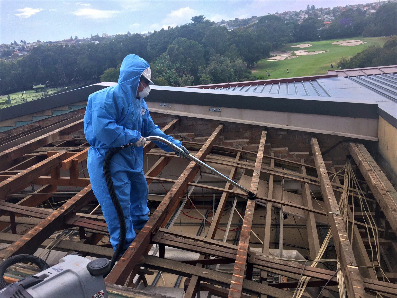 Licensed asbestos removal project