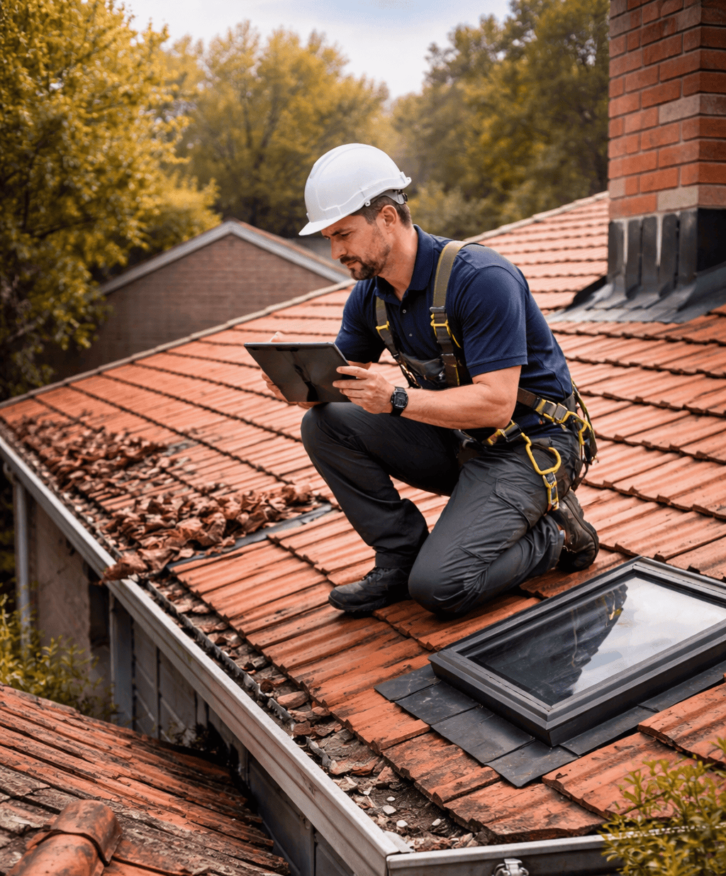 What happens during a roof inspection