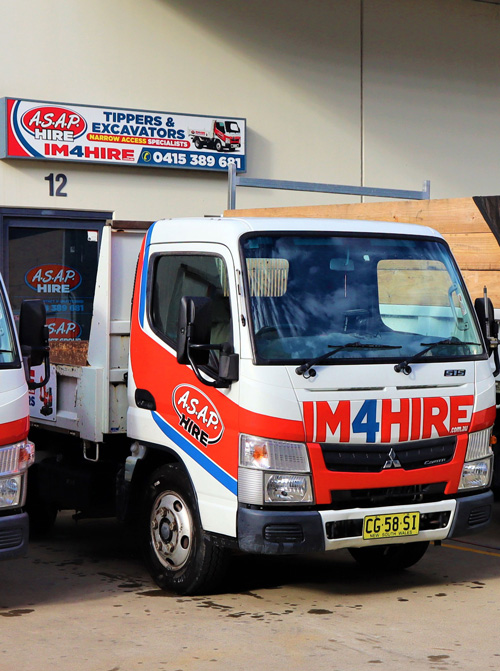 ASAP Hire | Excavator & Tipper Truck Hire North Shore Sydney